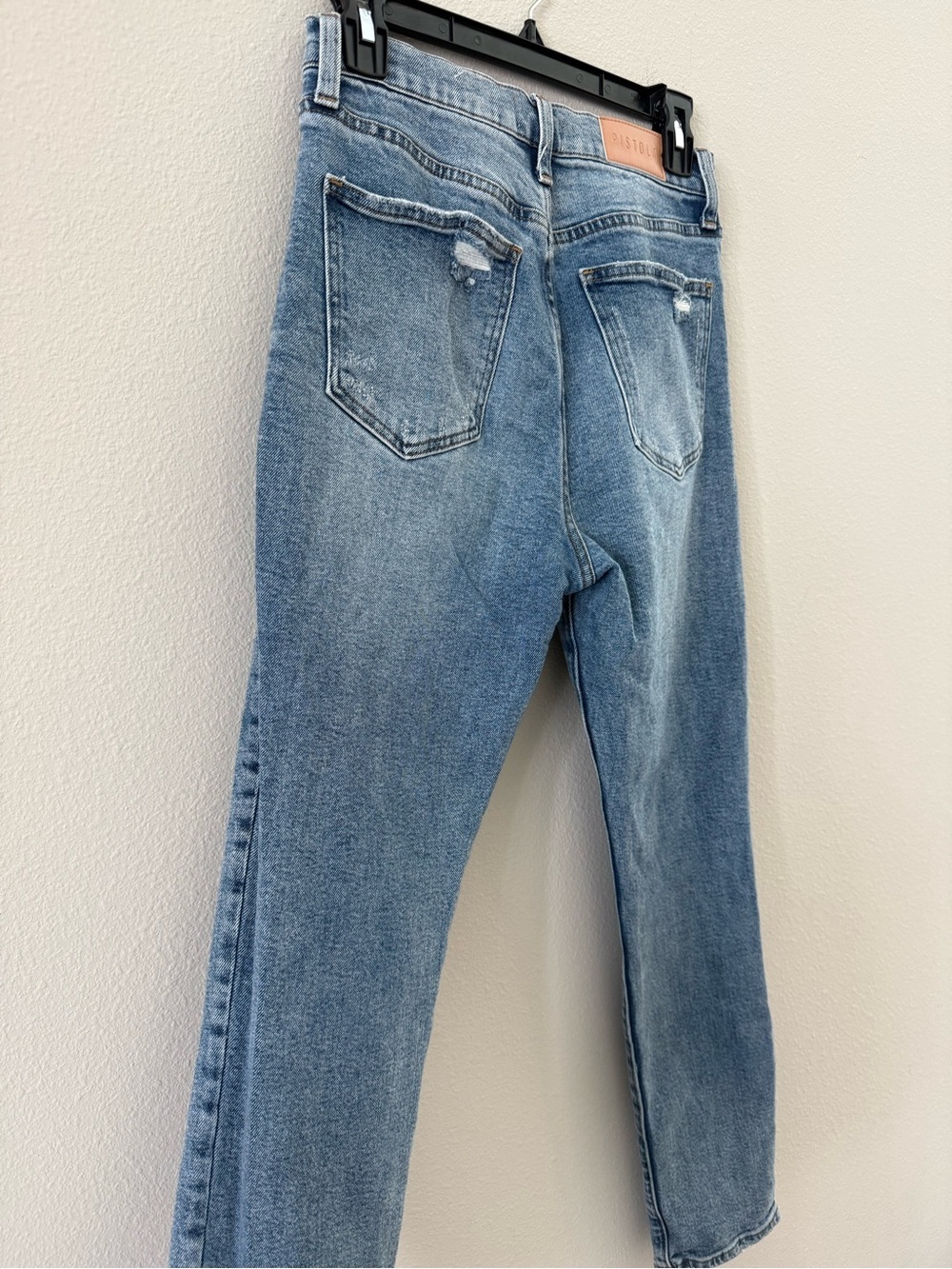 Pistola Light Blue High-Rise Distressed Women's Jeans 28 - Picture 4 of 7